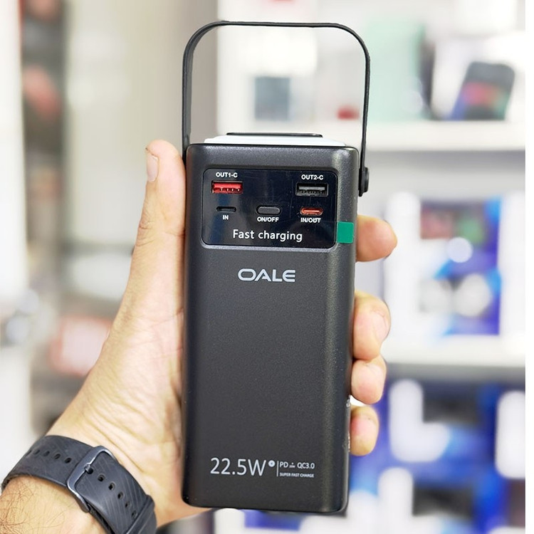 پاوربانک OALE مدل Ipower T50000 ظرفیت 50000 میلی آمپر ساعت اورجینال 22.5W