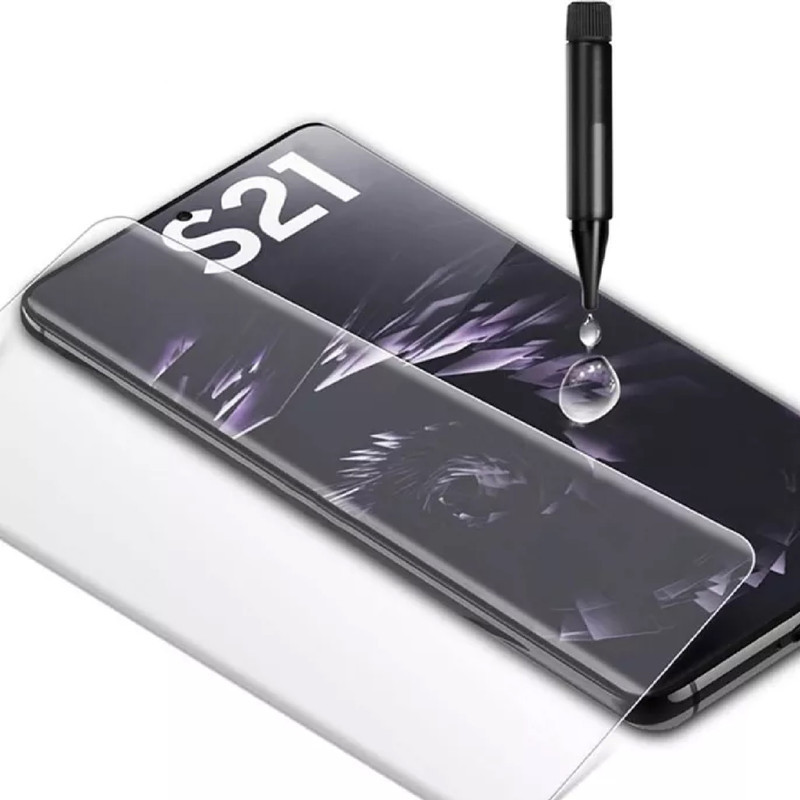 گلس محافظ صفحه نمایش یووی لایت مناسب برای گوشی موبایل سامسونگ Galaxy S23 Ultra