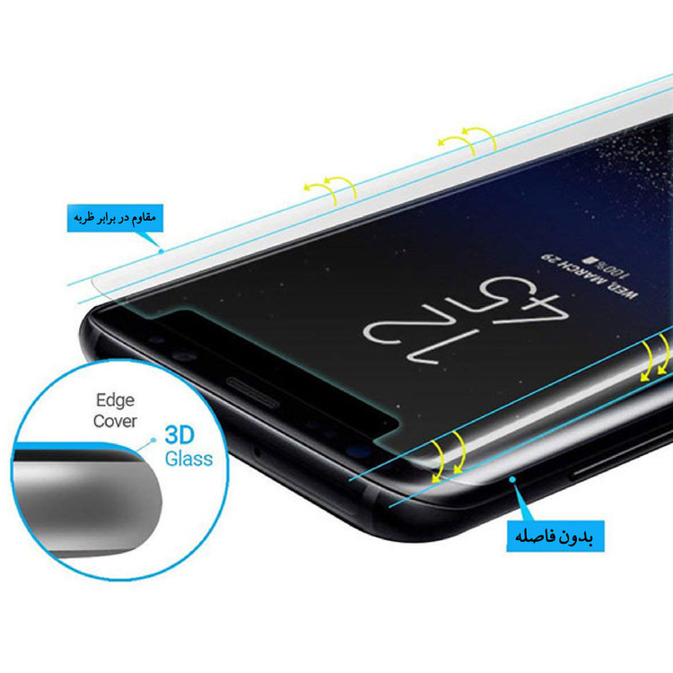 گلس محافظ صفحه نمایش یووی لایت مناسب برای گوشی موبایل سامسونگ Galaxy S23 Ultra