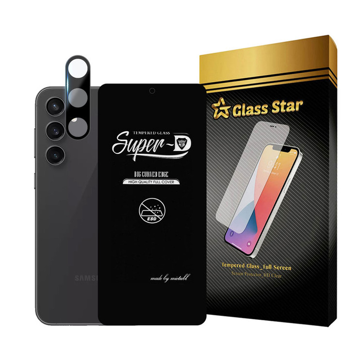محافظ صفحه نمایشمناسب برای گوشی موبایل سامسونگ Galaxy S23 FE 5G به همراه محافظ لنز گوشی