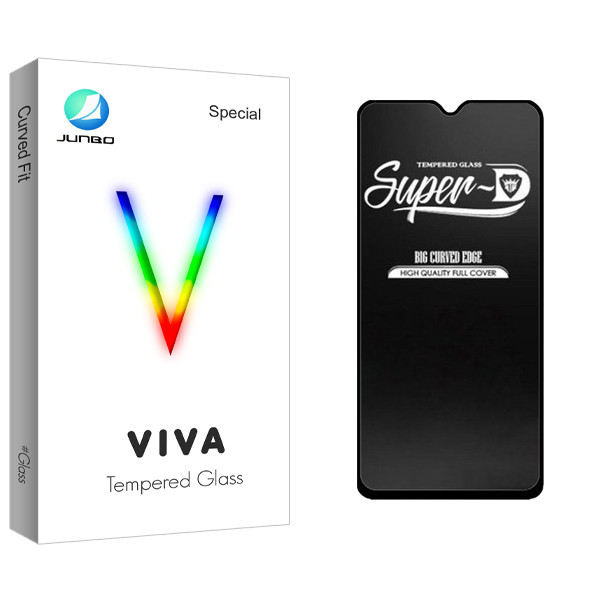 محافظ صفحه نمایش شیشه ای جانبو مدل Viva Glass Super-D مناسب برای گوشی موبایل شیائومی Redmi 9 / 9A / 9C