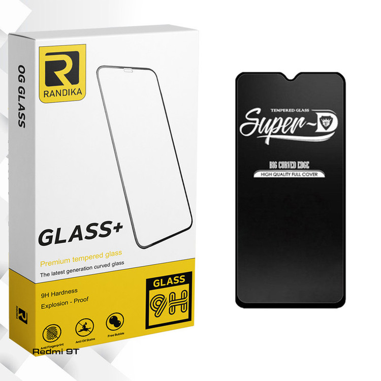 محافظ صفحه نمایش شیشه ای راندیکا مدل Glass Super-D مناسب برای گوشی موبایل شیائومی Redmi 9T