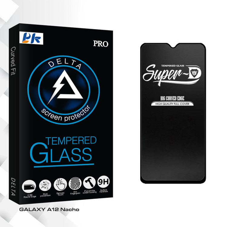 محافظ صفحه نمایش شیشه ای پی کی مدل Delta Glass Super-D مناسب برای گوشی موبایل سامسونگ GALAXY A12 Nacho