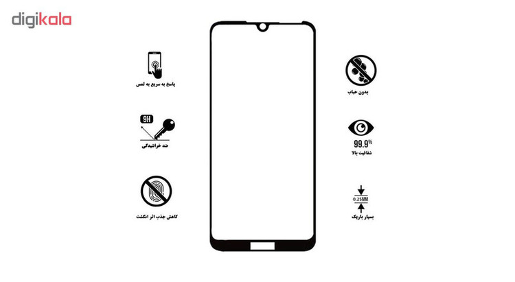 محافظ صفحه نمایش تراستکتور مدل GSS مناسب برای گوشی موبایل هوآوی Y7 Prime 2019