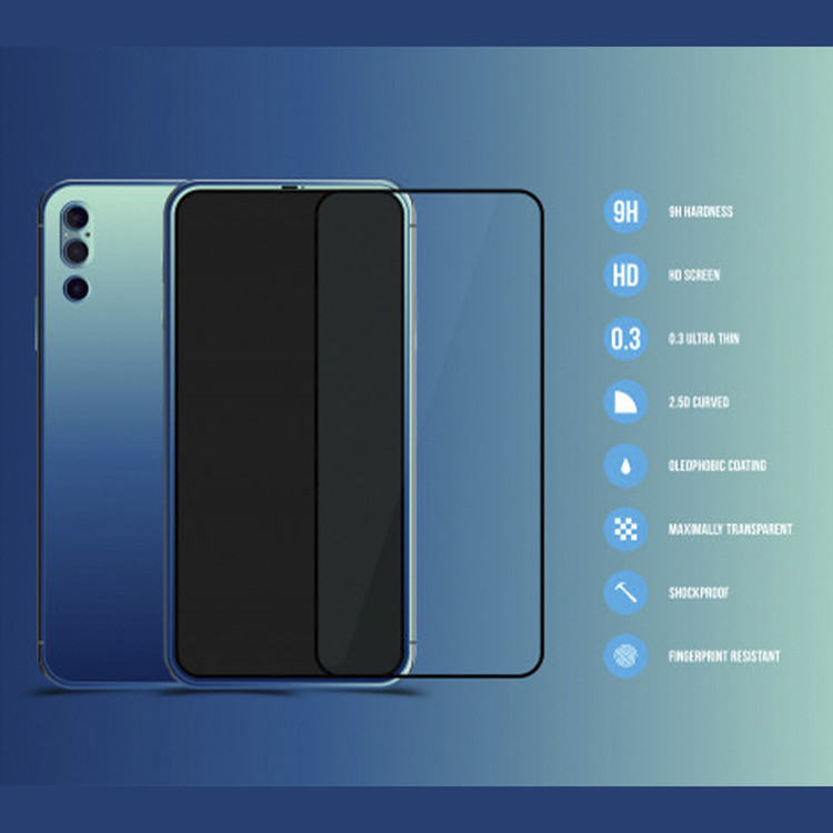 محافظ گلس پشت گوشی کی آر مدل +HD مناسب برای آیفون X/Xs