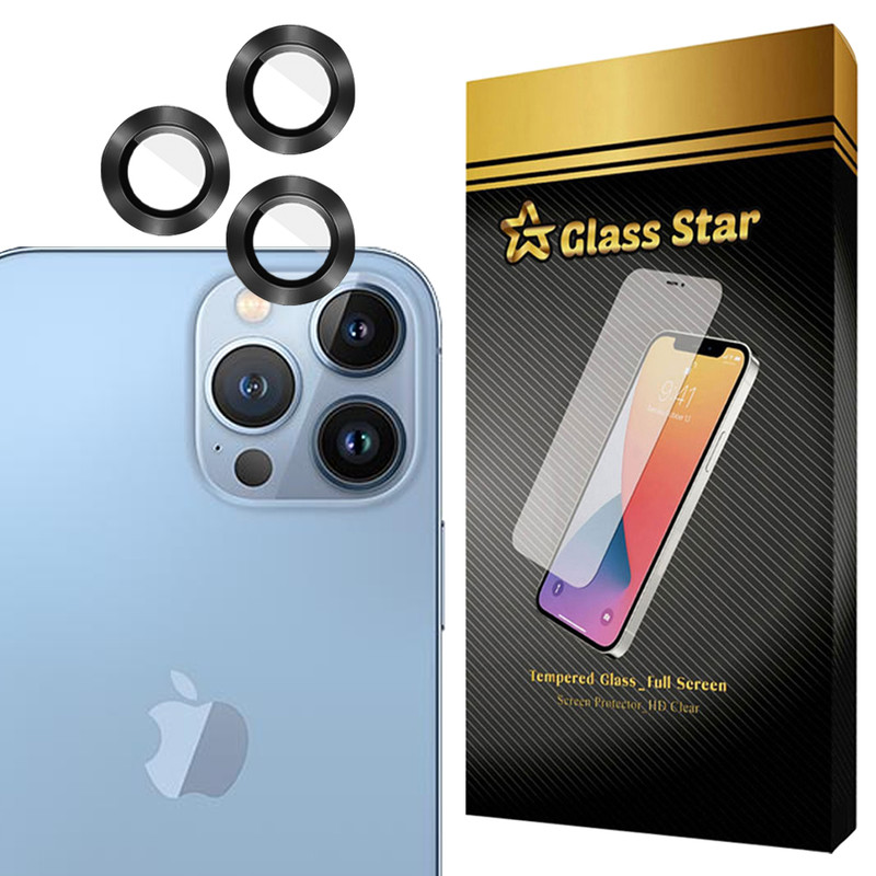 محافظ لنز دوربین فلزی گلس استار مدل GRIN مناسب برای گوشی موبایل اپل iPhone 13 Pro Max / iPhone 13 Pro
