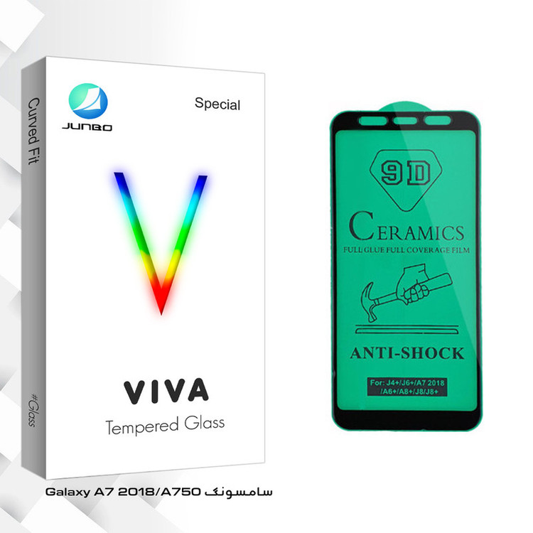 محافظ صفحه نمایش سرامیکی جانبو مدل Viva Glass مناسب برای گوشی موبایل سامسونگ Galaxy A7 2018/A750