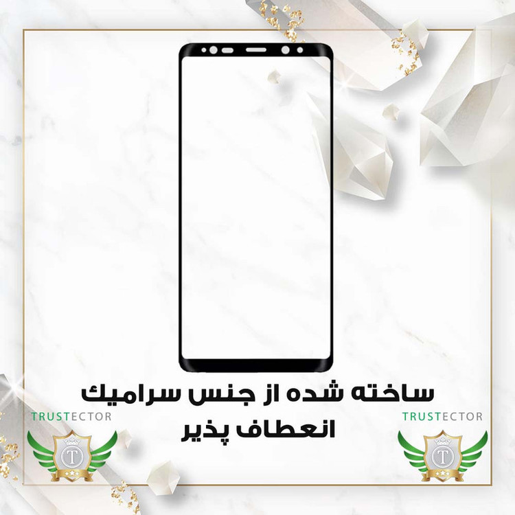 محافظ صفحه نمایش سرامیکی تراستکتور مدل CRMEGTR مناسب برای گوشی موبایل سامسونگ Galaxy S8 / Galaxy S9