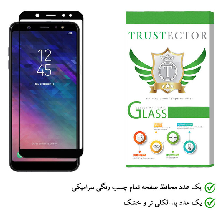 محافظ صفحه نمایش سرامیکی تراستکتور مدل CRM مناسب برای گوشی موبایل سامسونگ Galaxy A6 Plus 2018