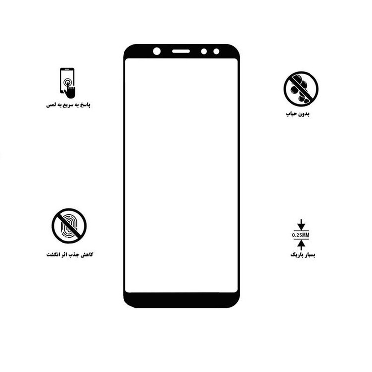 محافظ صفحه نمایش سرامیکی تراستکتور مدل CRM مناسب برای گوشی موبایل سامسونگ Galaxy A6 Plus 2018