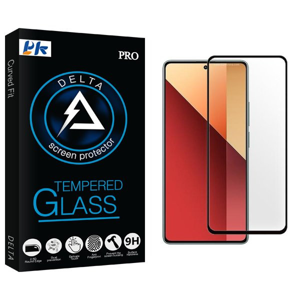 محافظ صفحه نمایش شیشه ای پی کی مدل Delta مناسب برای گوشی موبایل شیائومی Redmi Note 13 Pro 4G
