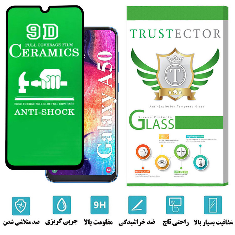 محافظ صفحه نمایش سرامیکی تراستکتور مدل CRTA مناسب برای گوشی موبایل سامسونگ Galaxy A50