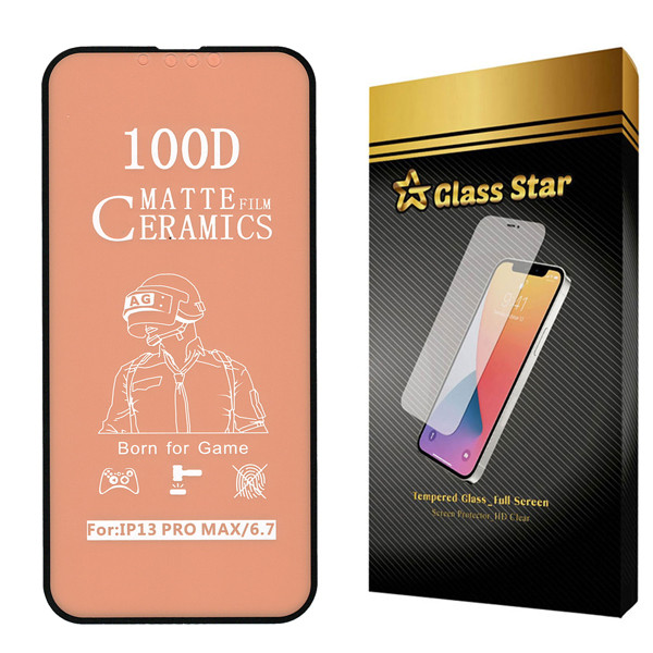 محافظ صفحه نمایش سرامیکی مات گلس استار مدل CMT100D مناسب برای گوشی موبایل اپل iPhone 13 Pro Max