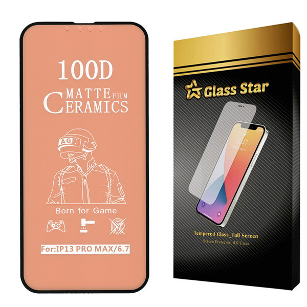 محافظ صفحه نمایش سرامیکی مات گلس استار مدل CMT100D مناسب برای گوشی موبایل اپل iPhone 13 Pro Max