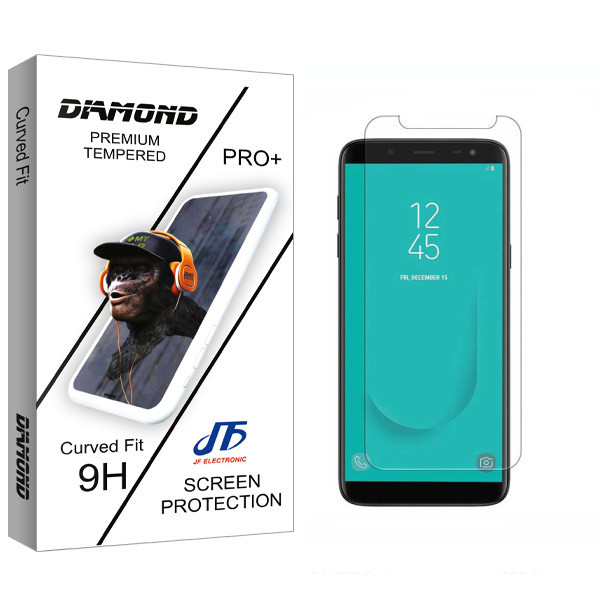 محافظ صفحه نمایش شیشه ای جی اف مدل Diamond glass مناسب برای گوشی موبایل سامسونگ Galaxy J6 Plus
