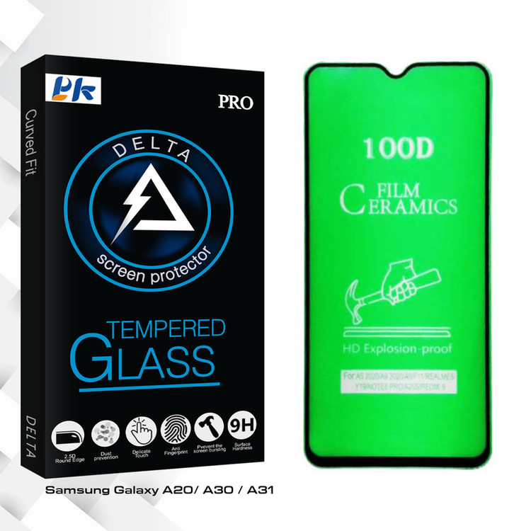 محافظ صفحه نمایش سرامیکی پی کی مدل Delta Glass مناسب برای گوشی موبایل سامسونگ Galaxy A20/ A30 / A31