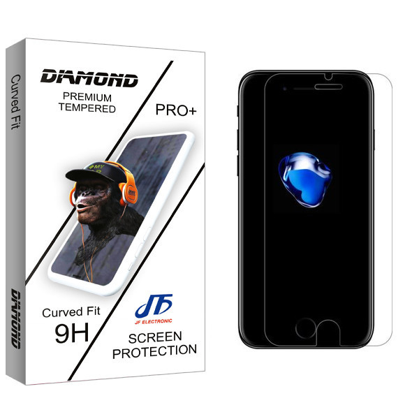 محافظ صفحه نمایش شیشه ای جی اف مدل Diamond glass مناسب برای گوشی موبایل اپلiphone 7 / 8