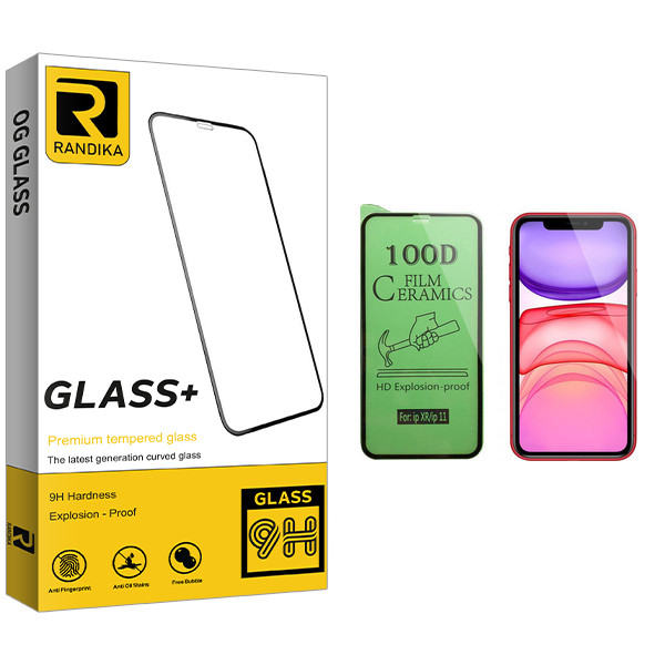 محافظ صفحه نمایش سرامیکی راندیکا مدل GLD مناسب برای گوشی موبایل اپل iPhone 11