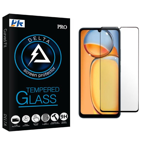 محافظ صفحه نمایش شیشه ای پی کی مدل Delta مناسب برای گوشی موبایل شیائومی Redmi 13C