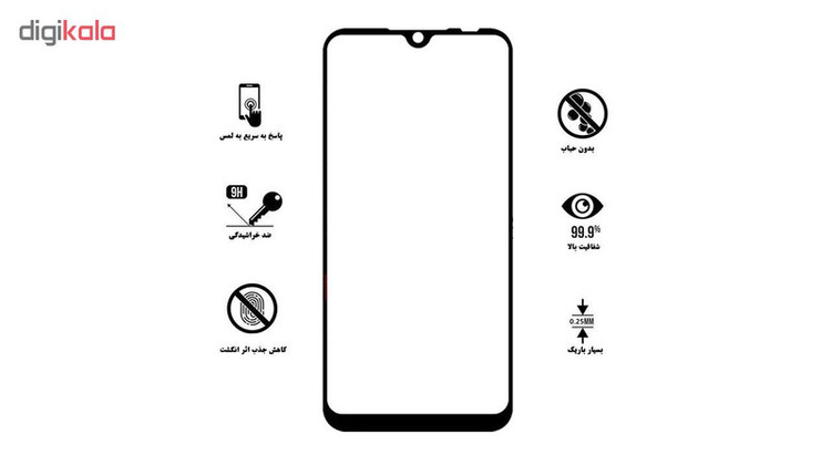 محافظ صفحه نمایش تراستکتور مدل GSS مناسب برای گوشی شیائومی Redmi Note 7 Pro