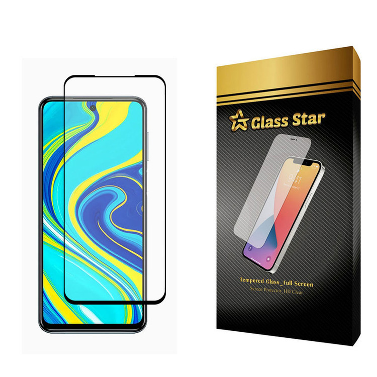 محافظ صفحه نمایش 5D گلس استار مدل FULL مناسب برای گوشی موبایل شیائومی Redmi Note 9 Pro