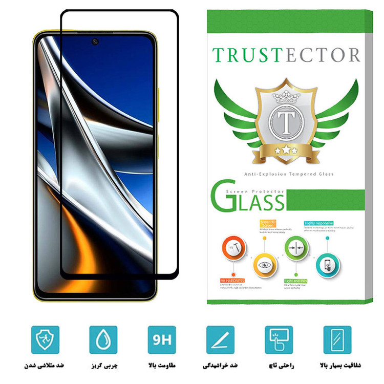 محافظ صفحه نمایش سرامیکی تراستکتور مدل CRTA-Glass مناسب برای گوشی موبایل شیائومی Poco X4 Pro 5G