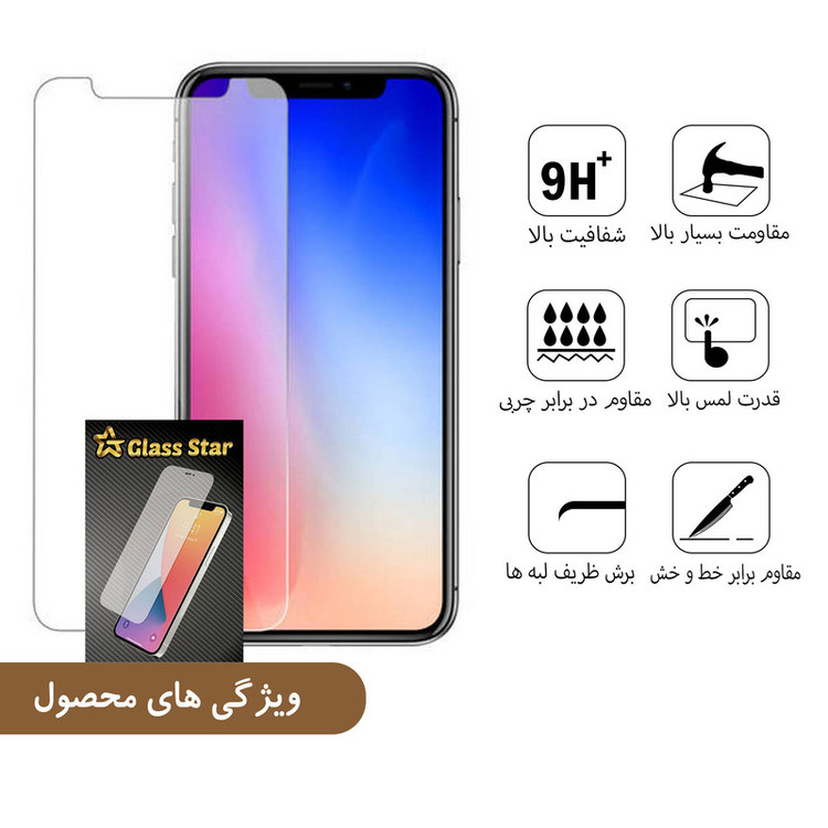 محافظ صفحه نمایش گلس استار مدل Ful-EG مناسب برای گوشی موبایل شیائومی 12 / 12X