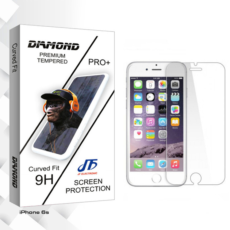 محافظ صفحه نمایش جی اف مدل Diamond glass مناسب برای گوشی موبایل اپل iPhone 6s
