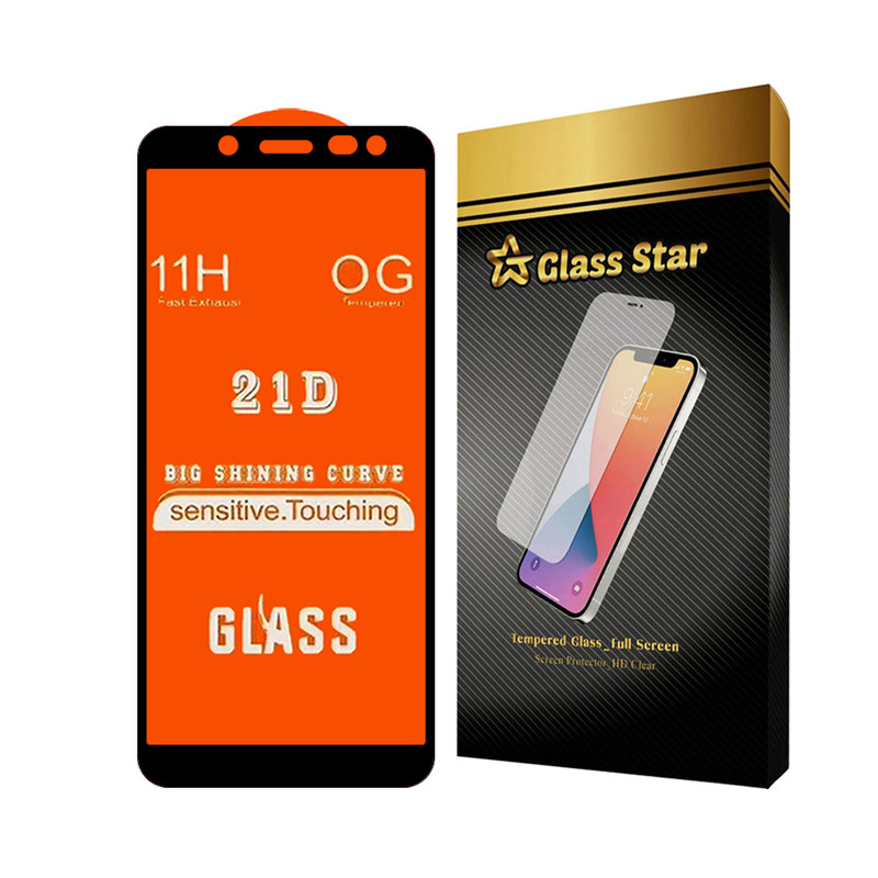 محافظ صفحه نمایش گلس استار مدل FULLGS مناسب برای گوشی موبایل سامسونگ Galaxy A8 2018 / Galaxy A6 2018 / Galaxy J6 2018
