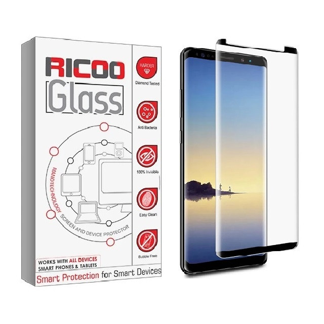 محافظ صفحه نمایش دور چسب ریکوو مدل Short 3D مناسب برای گوشی موبایل سامسونگ Galaxy Note 8