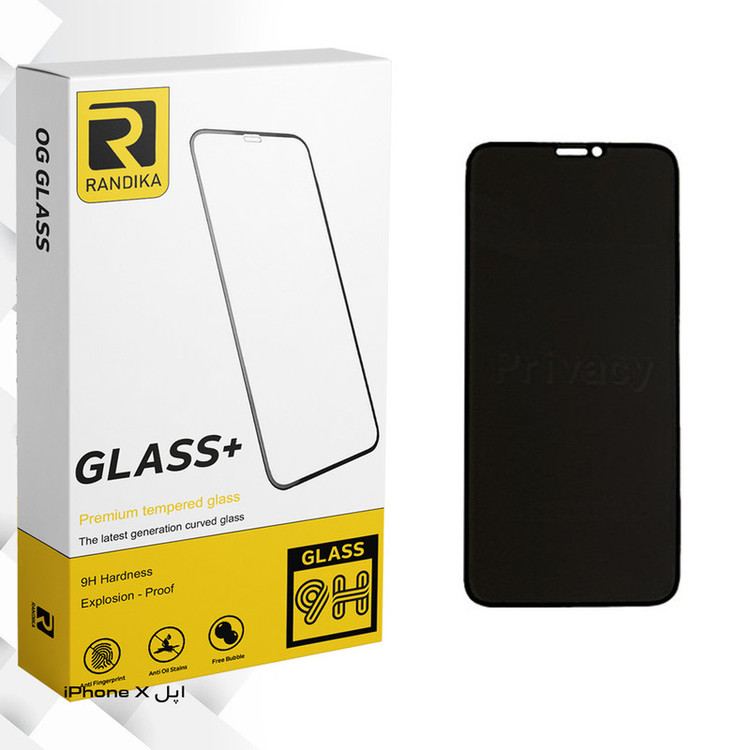 محافظ صفحه نمایش حریم شخصی راندیکا مدل Gld مناسب برای گوشی موبایل اپل iPhone X