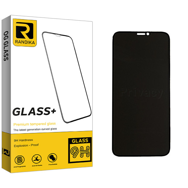 محافظ صفحه نمایش حریم شخصی راندیکا مدل Gld مناسب برای گوشی موبایل اپل iPhone X