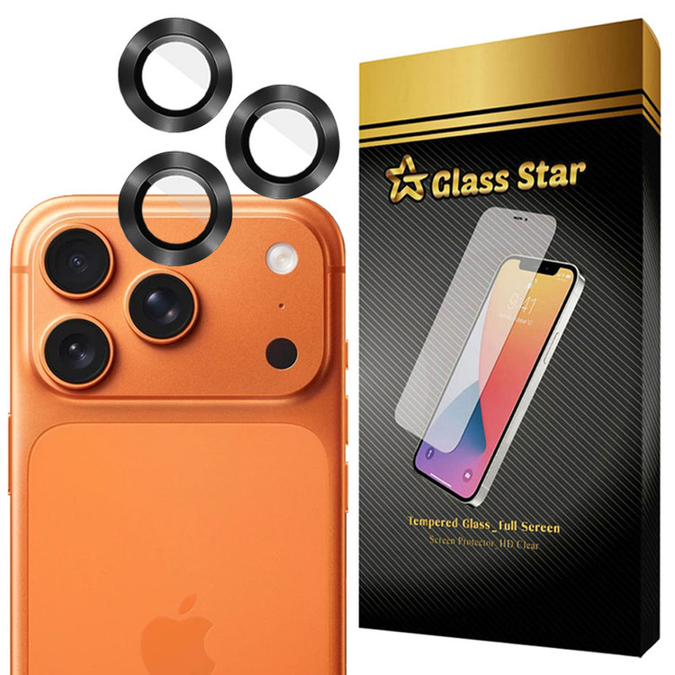 محافظ لنز دوربین فلزی گلس استار مدل GRIN مناسب برای گوشی موبایل اپل iPhone 17 Pro Max