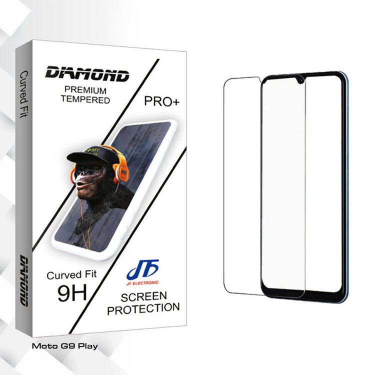 محافظ صفحه نمایش شیشه ای جی اف مدل Diamond Glass مناسب برای گوشی موبایل موتورولا Moto G9 Play