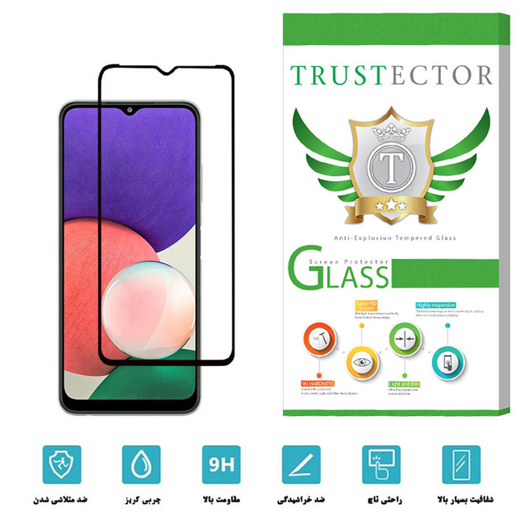 محافظ صفحه نمایش سرامیکی تراستکتور مدل CRT-Glass مناسب برای گوشی موبایل سامسونگ Galaxy A22 5G