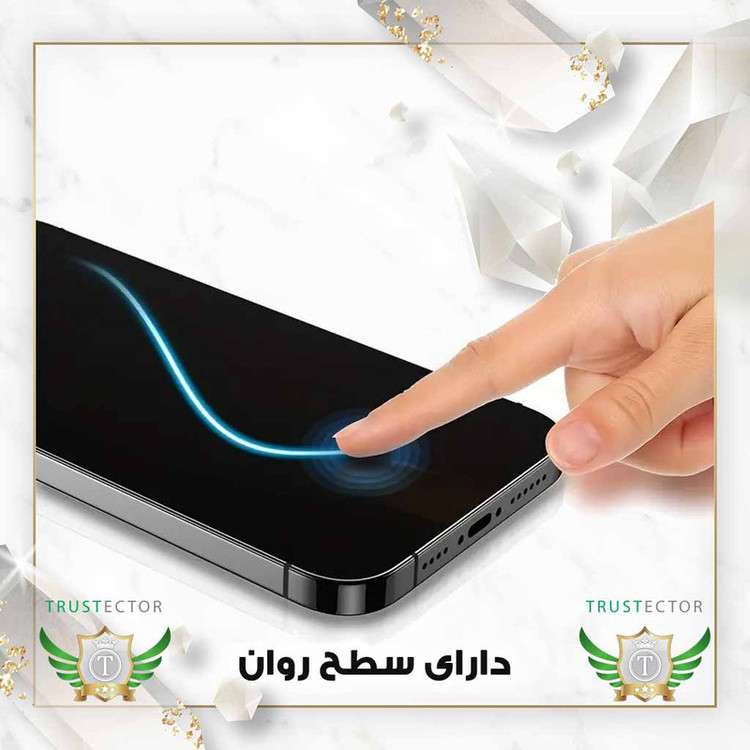 محافظ صفحه نمایش حریم شخصی تراستکتور مدل PRIVFULLT مناسب برای گوشی موبایل اپل iPhone 13 Pro Max / 14 Plus