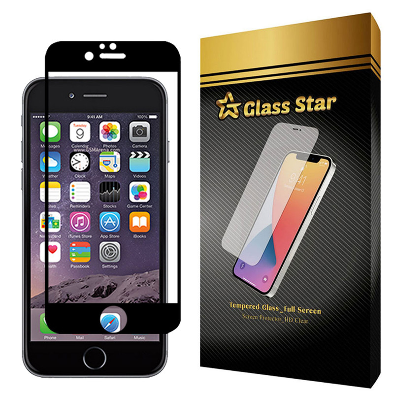 محافظ صفحه نمایش گلس استار مدل FUL مناسب برای گوشی موبایل اپل iPhone 6s Plus
