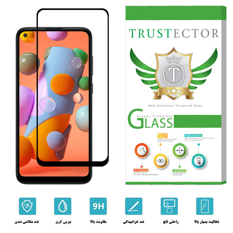 محافظ صفحه نمایش سرامیکی تراستکتور مدل CRM مناسب برای گوشی موبایل سامسونگ Galaxy A11