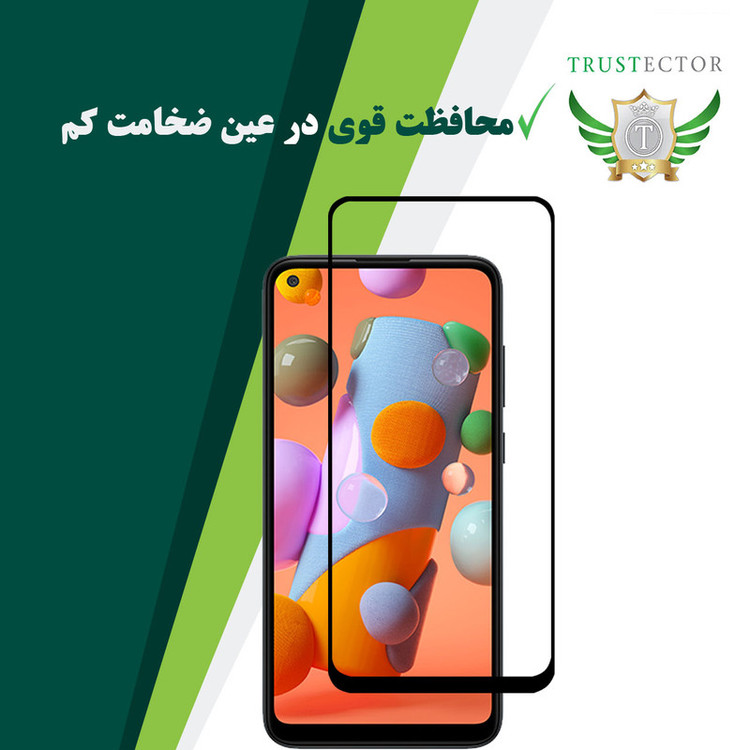 محافظ صفحه نمایش سرامیکی تراستکتور مدل CRM مناسب برای گوشی موبایل سامسونگ Galaxy A11