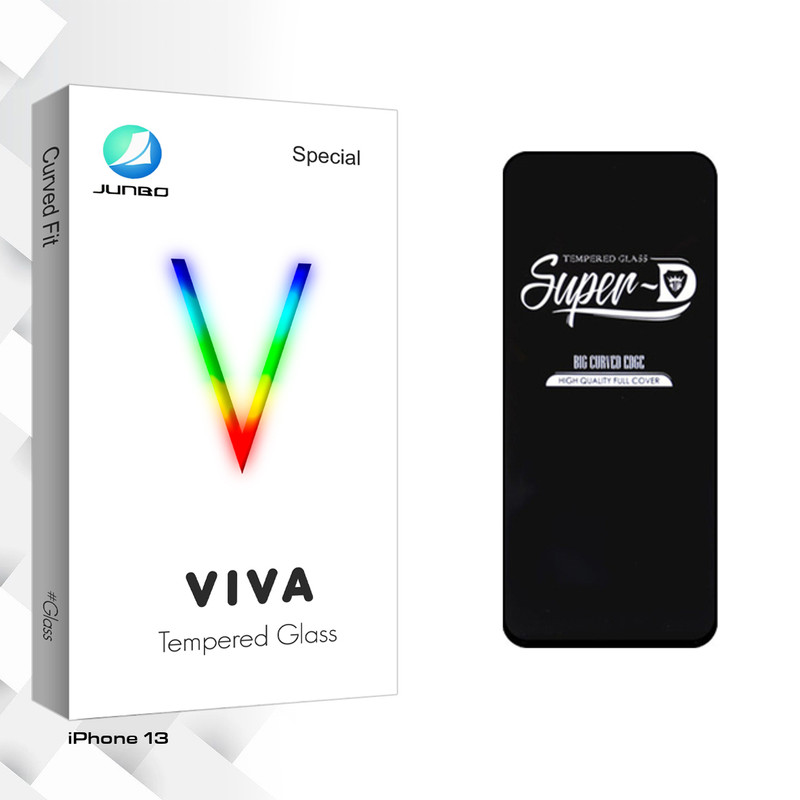 محافظ صفحه نمایش جانبو مدل Viva Glass Super-D مناسب برای گوشی موبایل اپل iPhone 13