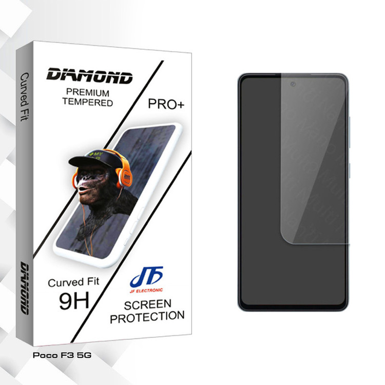 محافظ صفحه نمایش شیشه ای جی اف مدل Diamond Glass مناسب برای گوشی موبایل شیائومی Poco F3 5G