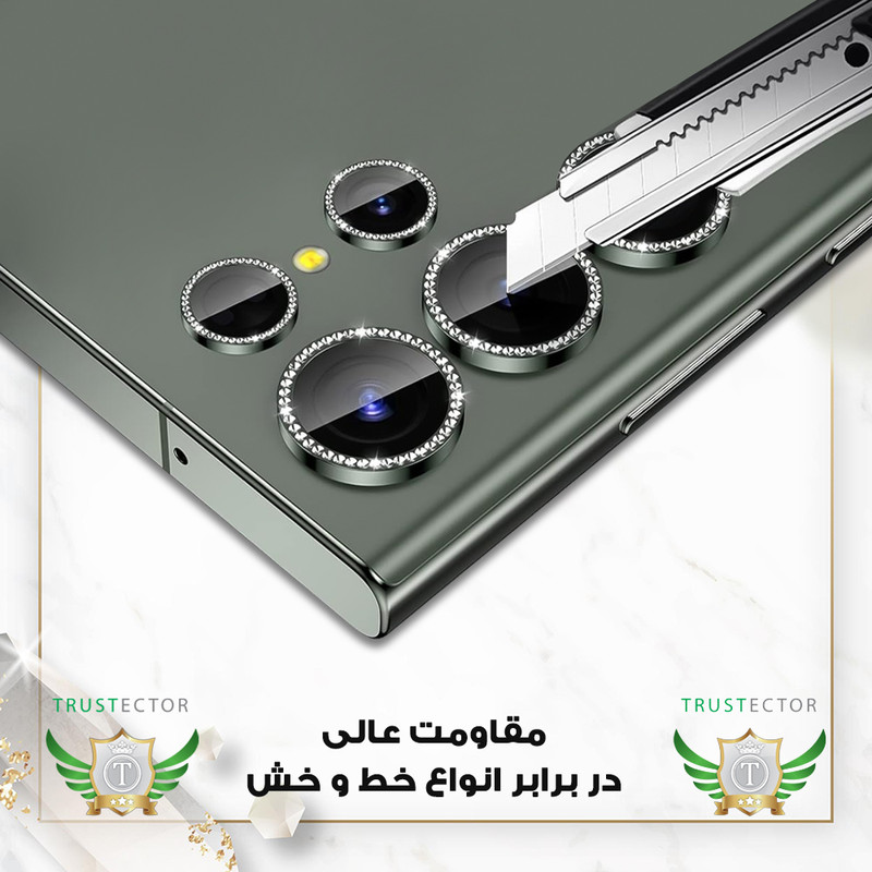 محافظ لنز دوربین شیشهای تراستکتور مدل NRIT20 مناسب برای گوشی موبایل شیائومی Redmi Note 13 Pro Plus 5G