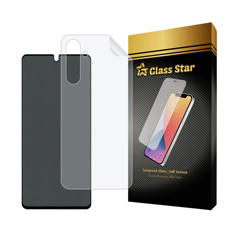 محافظ صفحه نمایش حریم شخصی گلس استار مدل FULLPRIVNANOS مناسب برای گوشی موبایل سامسونگ Galaxy A54 به همراه محافظ پشت گوشی