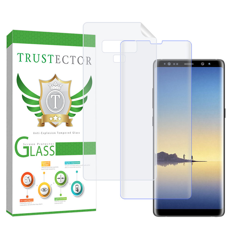 محافظ صفحه نمایش تراستکتور مدل UVNANOMTBT مناسب برای گوشی موبایل سامسونگ Galaxy Note 9 به همراه محافظ پشت گوشی
