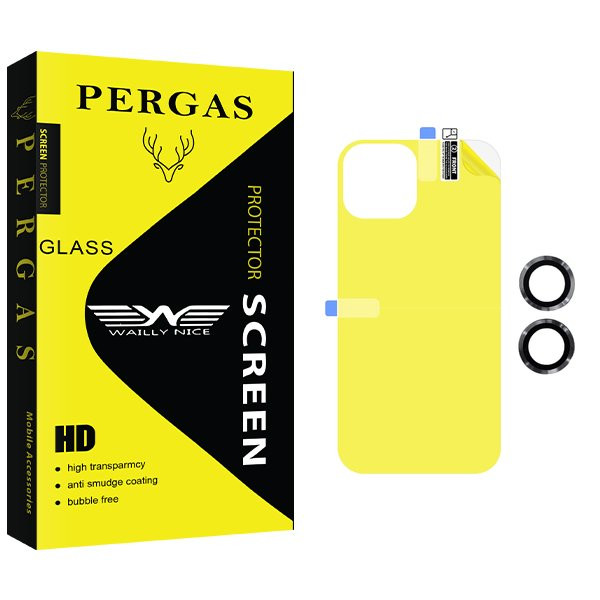 محافظ پشت گوشی وایلی نایس مدل Pergas مناسب برای گوشی موبایل اپل iPhone 11  به همراه محافظ لنز گوشی