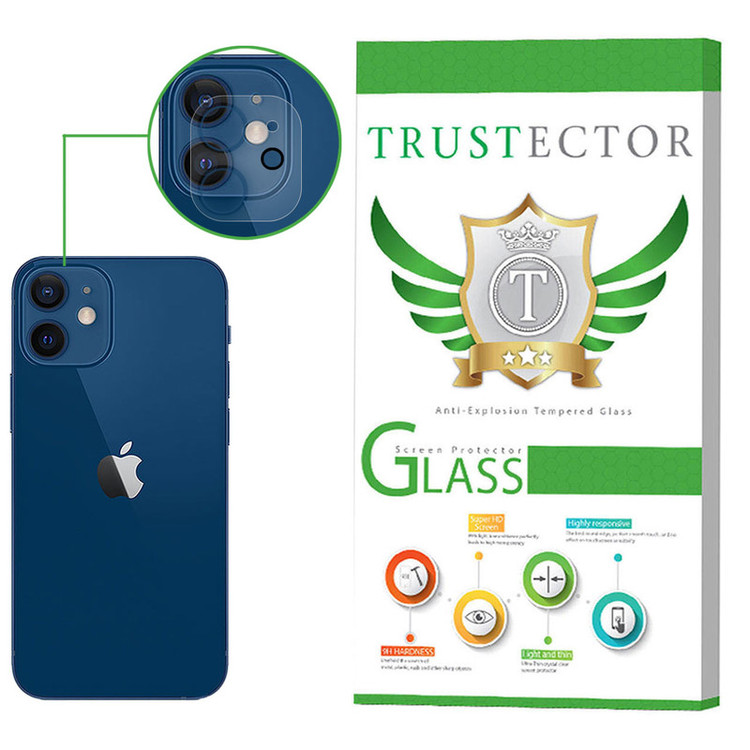 محافظ لنز دوربین تراستکتور مدل CLPT مناسب برای گوشی موبایل اپل iPhone 12