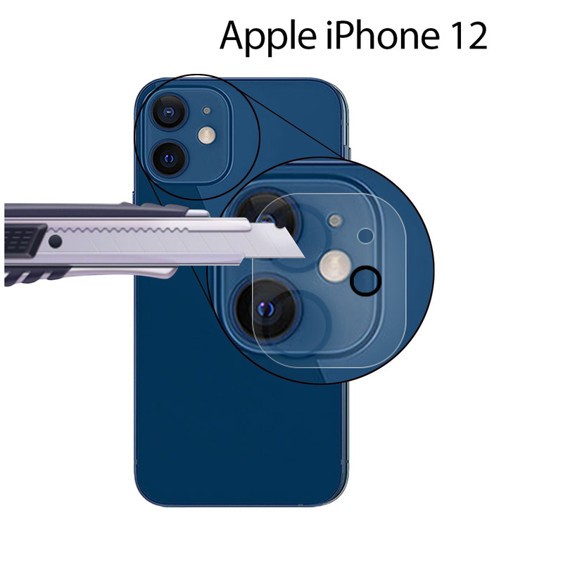 محافظ لنز دوربین تراستکتور مدل CLPT مناسب برای گوشی موبایل اپل iPhone 12