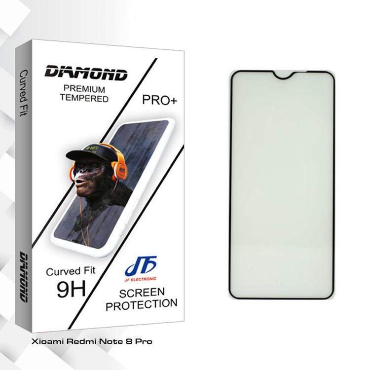 محافظ صفحه نمایش جی اف مدل Diamond glass مناسب برای گوشی موبایل شیائومی Redmi Note8 Pro