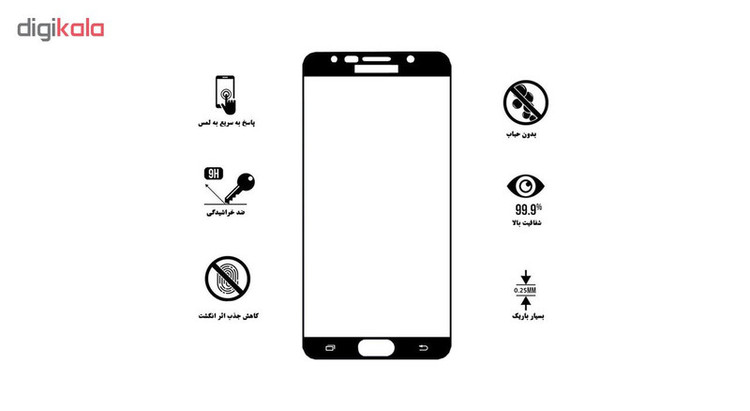 محافظ صفحه نمایش تراستکتور مدل GSS مناسب برای گوشی موبایل سامسونگ Galaxy Note5