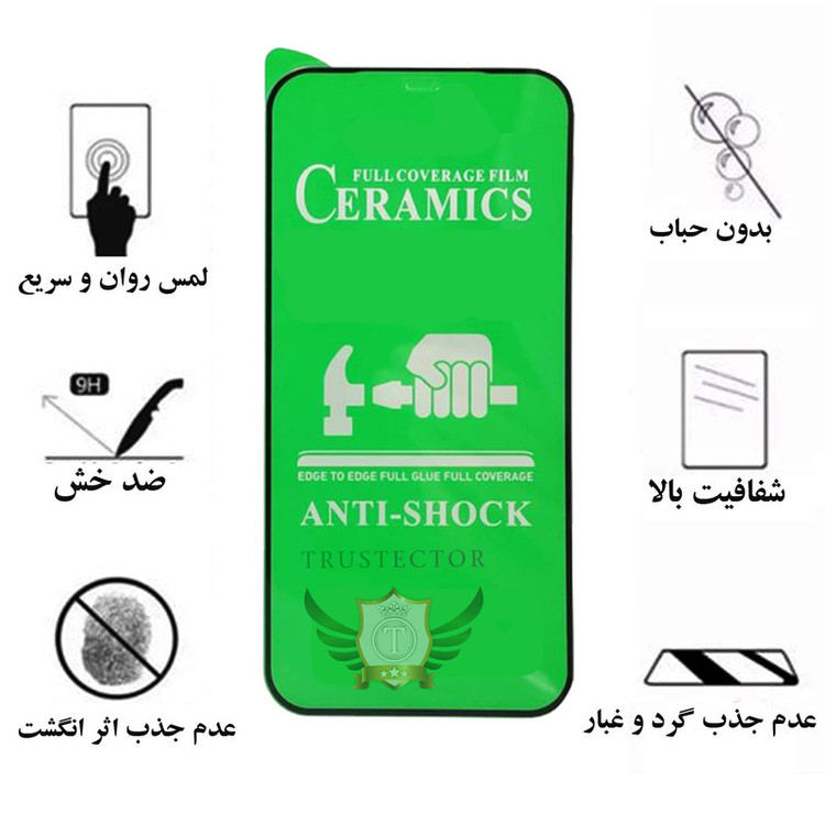 محافظ صفحه نمایش سرامیکی تراستکتور مدل CRB-Glass مناسب برای گوشی موبایل سامسونگ Galaxy A12